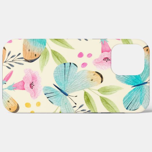 Whimsical Butterfly Hoesje-Mate iPhone Case (Achterkant (horizontaal))