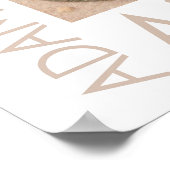 Whimsical Butterfly on Flower Vintage Felt Art Poster (Hoek)