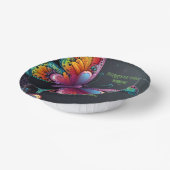 Whimsical Butterfly Romance bruiloft uitnodiging Papieren Kommen (Gebogen)