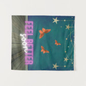 Whimsical Butterfly Scene krijgt snel weer goed Wandkleed (Voorkant (horizontaal))