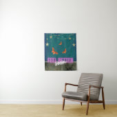 Whimsical Butterfly Scene krijgt snel weer goed Wandkleed (In situ)