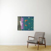 Whimsical Butterfly Scene krijgt snel weer goed Wandkleed (In Situ (horizontaal))