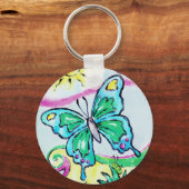 Whimsical Butterfly Sleutelhanger (Voorkant)