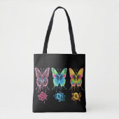 Whimsical Butterfly Symphony: levendige kleuren Tote Bag (Voorkant)