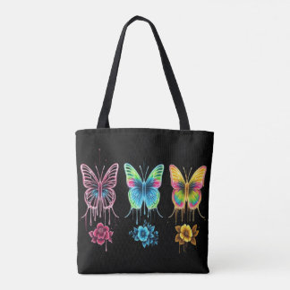Whimsical Butterfly Symphony: levendige kleuren Tote Bag