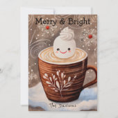 Whimsical Cacao Vakantie Kaart (Voorkant)