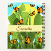 Whimsical Cactus And Butterflies Notitieboek (Achterkant)