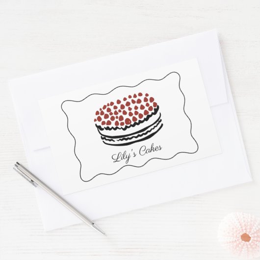 Whimsical Cake Baker Cateraar Product Labels (Envelop)