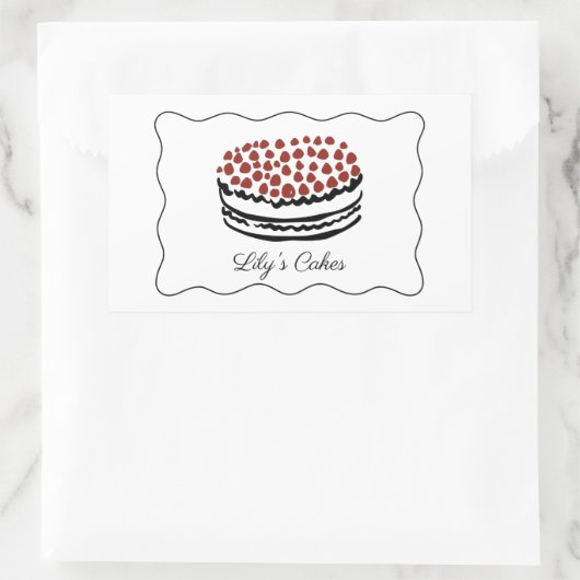 Whimsical Cake Baker Cateraar Product Labels (Tas)