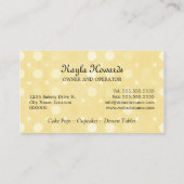 Whimsical Cake Poppen Baker Visitekaartje (Achterkant)