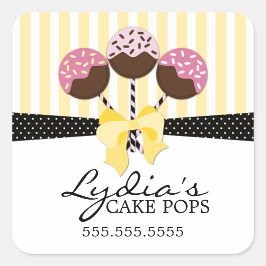 Whimsical Cake Poppen Bakkerij Stickers (Voorkant)