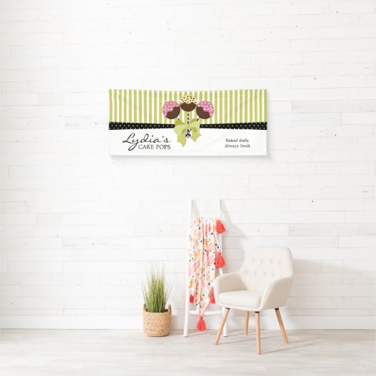 Whimsical Cake Poppen Business Spandoek (Insitu)