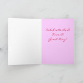 Whimsical Cake Sparklers Kaarsen Gelukkige Verjaar Kaart (Binnen)