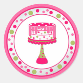 Whimsical Cake Verjaardagsfeestje Sticker