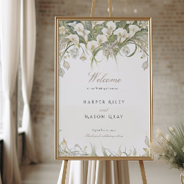 Whimsical Calla Lily Wedding Welkomstbord
