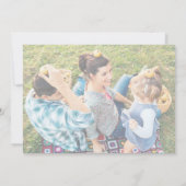 Whimsical Calligraphy | 2 Faded kerstfoto's Feestdagenkaart (Achterkant)