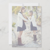 Whimsical Calligraphy | 2 Faded kerstfoto's Feestdagenkaart (Achterkant)