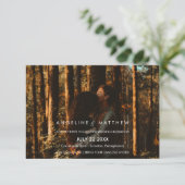 Whimsical Calligraphy | Faded foto van het huwelij Kaart (Staand voorkant)