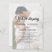 Whimsical Calligraphy | Faded-fotoexplosie Kaart (Voorkant)