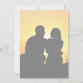 Whimsical Calligraphy | Faded-fotoVrijgezellenfees Kaart (Achterkant)