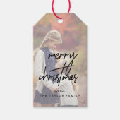 Whimsical Calligraphy | Faded kerstcadeautjes voor Cadeaulabel (Voorkant)
