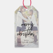Whimsical Calligraphy | Faded kerstcadeautjes voor Cadeaulabel (Achterkant)