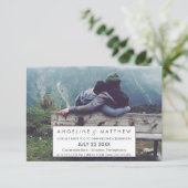 Whimsical Calligraphy | Foto van het huwelijk Kaart (Staand voorkant)