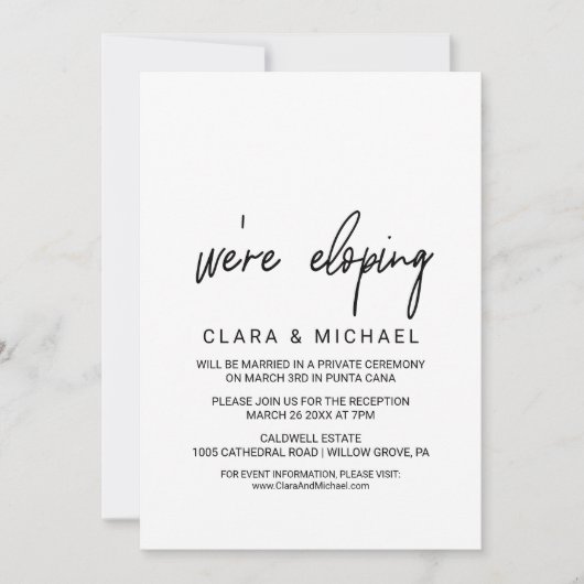 Whimsical Calligraphy | Fotoback-up Kaart (Voorkant)