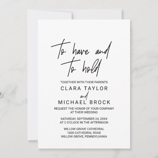 Whimsical Calligraphy | Foto's met een blokkering  Kaart (Voorkant)