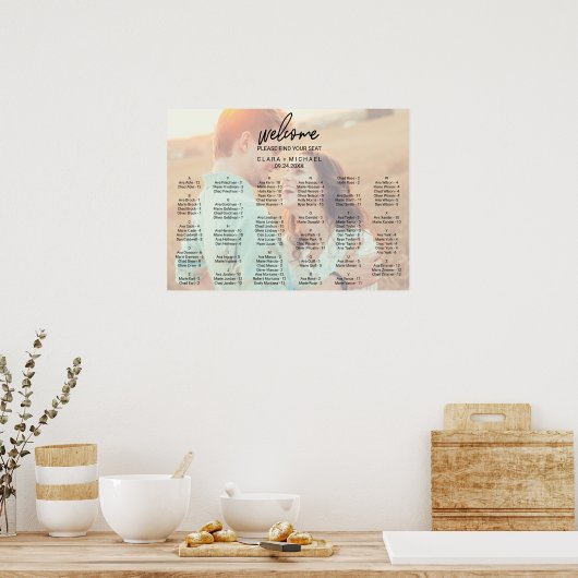 Whimsical Calligraphy | Grafiek met getande fotozi Poster (Keuken)