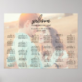 Whimsical Calligraphy | Grafiek met getande fotozi Poster (Voorkant)