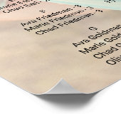 Whimsical Calligraphy | Grafiek met getande fotozi Poster (Hoek)