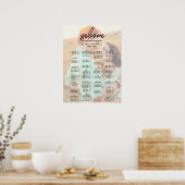 Whimsical Calligraphy | Grafiek met getande fotozi Poster (Keuken)