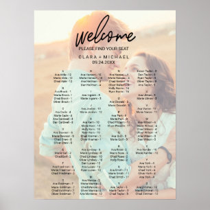 Whimsical Calligraphy   Grafiek met getande fotozi Poster