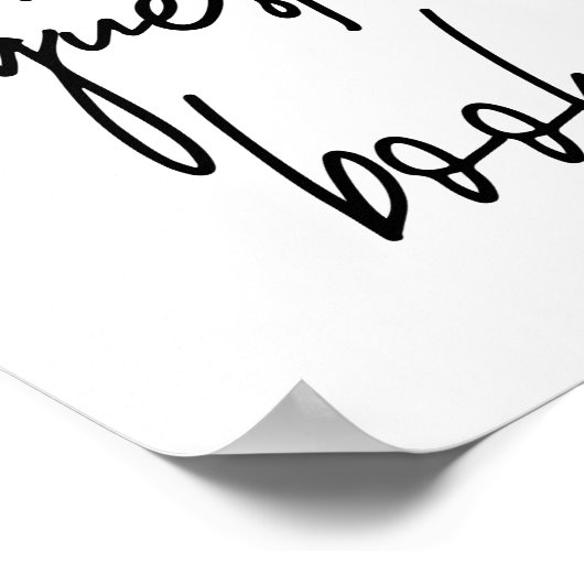 Whimsical Calligraphy Guest Book Sign Poster (Hoek)