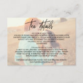 Whimsical Calligraphy | Kaart Faded foto-details (Voorkant)