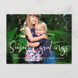 Whimsical calligraphy Sason's Greetings foto Briefkaart