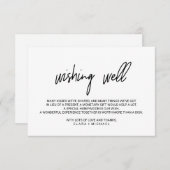 Whimsical Calligraphy Wedding Good Informatiekaartje (Voorkant / Achterkant)