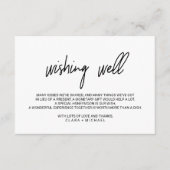 Whimsical Calligraphy Wedding Good Informatiekaartje (Voorkant)