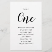 Whimsical Calligraphy Wedding Seating Chart (Voorkant)