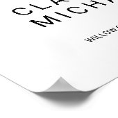 Whimsical Calligraphy Welcome Wedding Poster (Hoek)