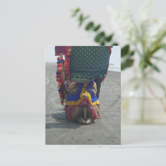 Whimsical Camel Art Print/Grafisch Briefkaart (Staand voorkant)