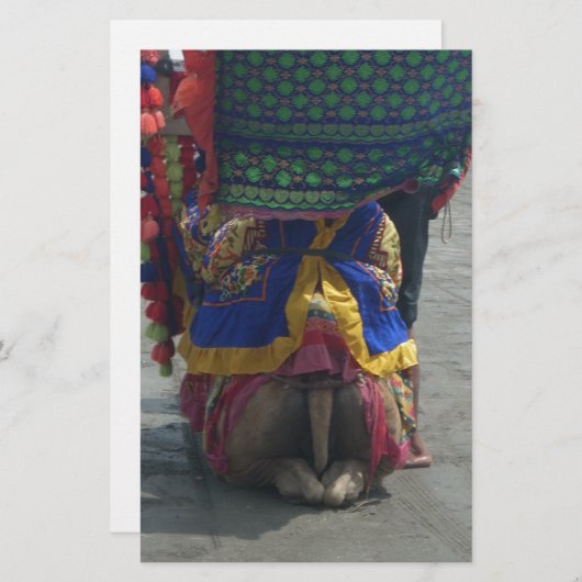 Whimsical Camel Art Print/Grafisch Briefpapier (Voorkant / Achterkant)