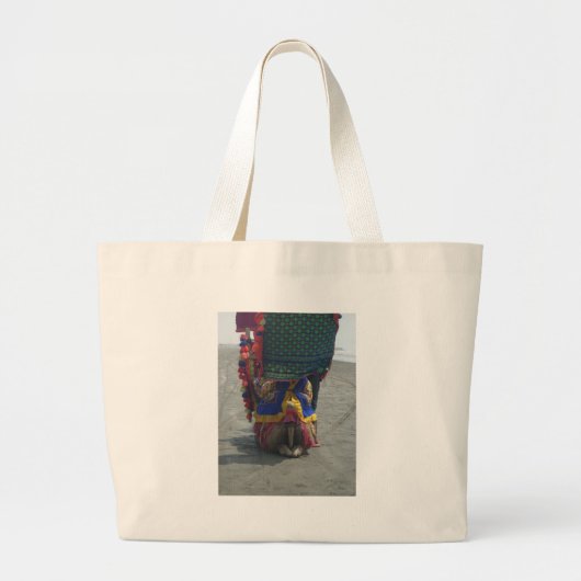 Whimsical Camel Art Print/Grafisch Grote Tote Bag (Voorkant)