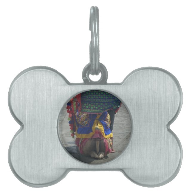 Whimsical Camel Art Print/Grafisch Huisdieren Naamplaatje (voorkant)