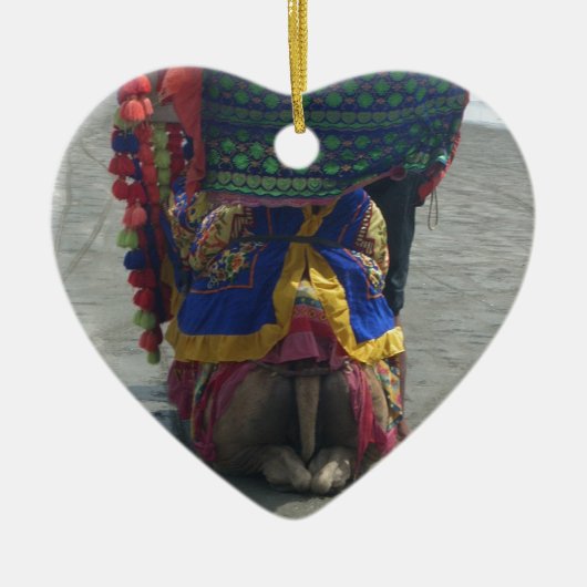 Whimsical Camel Art Print/Grafisch Keramisch Ornament (Voorkant)