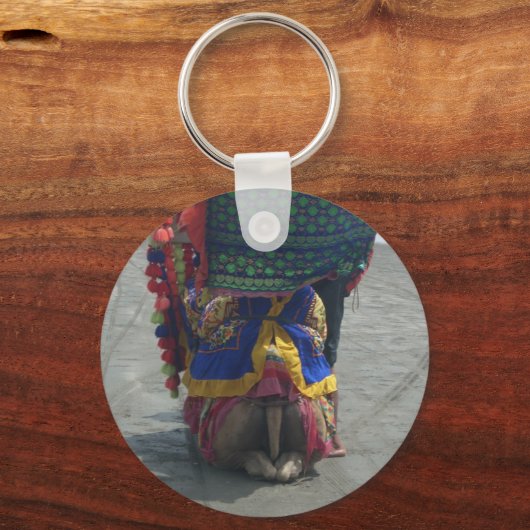 Whimsical Camel Art Print/Grafisch Sleutelhanger (Voorkant)