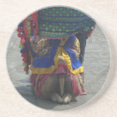 Whimsical Camel Art Print/Grafisch Zandsteen Onderzetter (Voorkant)