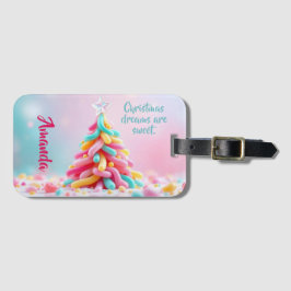 Whimsical Candy Tree Bagagelabel