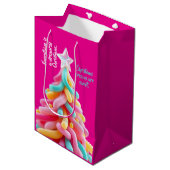 Whimsical Candy Tree Medium Cadeauzakje (Voorkant Gekanteld)